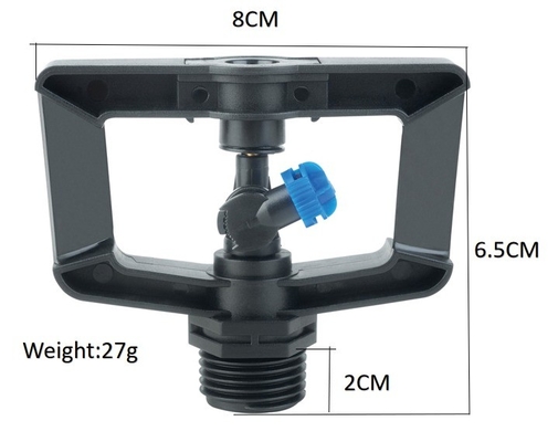 Adjustable Damping Rotation Watering Rotating Sprinkler for Medium Angular Distance