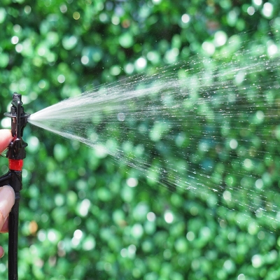 Durable Plastic Sprinkler for 360 Rotating Garden Quick Connect and Special Design