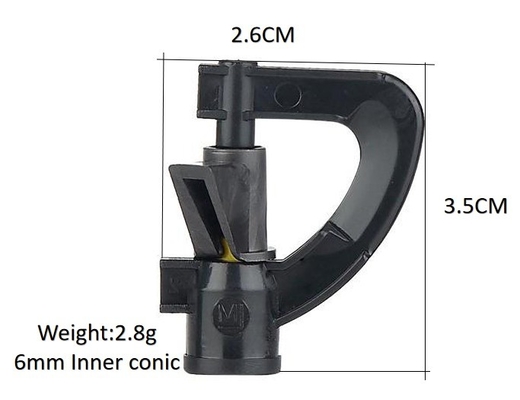 G Type Triangle Tire Garden Sprinkler Plastic Irrigation Sprinkler Normal Performance