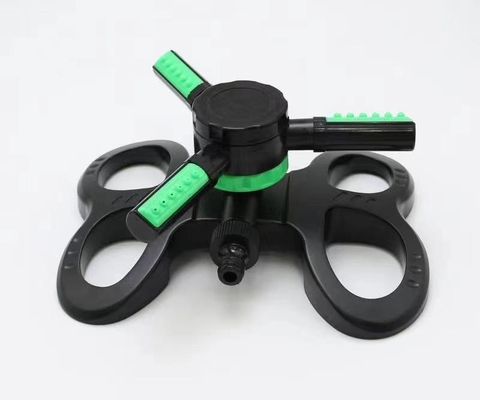 360 Degree Adjustable Automatic Rotating Garden Sprinkler 3 Arms Irrigation Watering Sprinkler