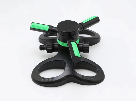 360 Degree Adjustable Automatic Rotating Garden Sprinkler 3 Arms Irrigation Watering Sprinkler