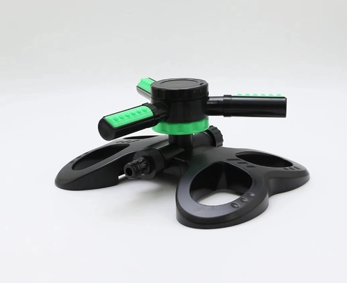 360 Degree Adjustable Automatic Rotating Garden Sprinkler 3 Arms Irrigation Watering Sprinkler
