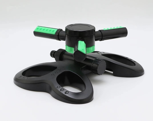 360 Degree Adjustable Automatic Rotating Garden Sprinkler 3 Arms Irrigation Watering Sprinkler